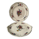 Paire de plats ronds villeroy & boch mettlach vieux strasbourg