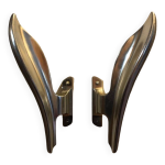 Paire de poign�es de porte en fonte d aluminium