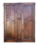 Paire de portes d armoire louis xv en chne xviiie sicle