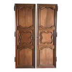 Paire de portes de placard - ch�ne, �poque fin xviii�me