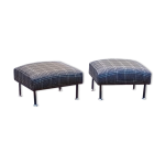 Paire de poufs ottomans design de steiner annes 50