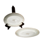 Paire de raviers faencerie de gien - modle colmar