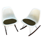 Paire de rocking - chairs par charles et ray eeames pour herman miller 1960