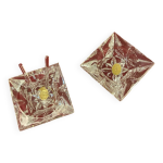 Paire de salires en cristal