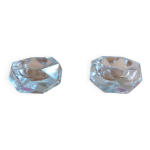 Paire de salières en cristal de baccarat Paire de salières en cristal de baccarat