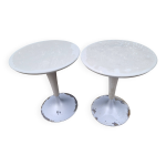 Paire de tables bar dr na kartell philippe stark