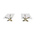 Paire de tables basses en laiton, ann�es 1970