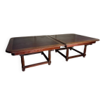 Paire de tables de bibliothque en acajou, vers 1880