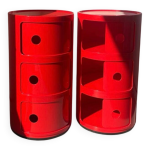 Paire de tables de chevet componibili Paire de tables de chevet componibili