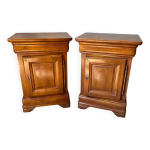 Paire de tables de chevets merisier