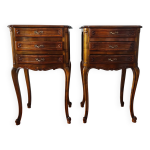 Paire de tables de chevet style louis xv