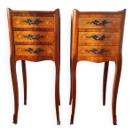 Paire de tables de chevet style louis xv