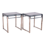 Paire de tables en plexiglas, années 1980 Paire de tables en plexiglas, années 1980
