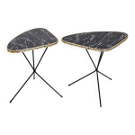 Paire de tables tripodes atomic expo par erdal, annes 1950