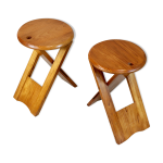 Paire de tabourets, adrian reed, modle suzy dition ancienne 1970