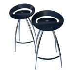 Paire de tabourets de bar sigurdur thorsteinsson lyra