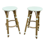 Paire de tabouret de bar style drucker paris caf�