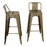 Paire de tabourets de bar tolix