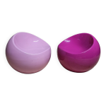 Paire de tabourets enfants, ball chair dupont par finn stone design