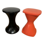 Paire de tabourets tam tam & pola vintage