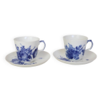 Paire de tasses blue flowers royal copenhagen