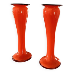 Paire de vases à col étroit (ou tulipiers) an'70 Paire de vases à col étroit (ou tulipiers) an'70