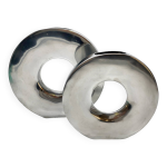Paire de vases « donuts » / fonte d aluminium 1970s italy Paire de vases « donuts » / fonte d aluminium 1970s italy