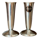 Paire de vases inox 1970 alessi