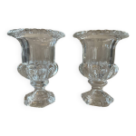 Paire de vase m�dicis en cristal