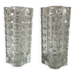 Paire de vases windsor - jg durand pour luminarc - grands modèles - 1970 Paire de vases windsor - jg durand pour luminarc - grands modèles - 1970