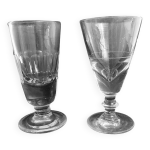 Paire de verres  absinthe