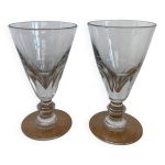 Paire de verres  absinthe fin xixeme