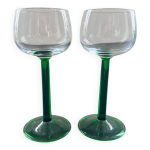 Paire de verre  vin blanc