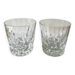 Paire verres whisky «guernesey » cristal saint louis Paire verres whisky «guernesey » cristal saint louis