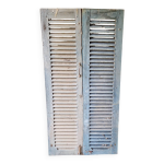 Paire de volets anciens persiennes bois
