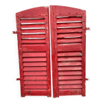 Paire de volets rouge