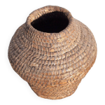 Panier ancien, bourgne paille et ronce, panier tressé avec couvercle, décoration intérieur, garde - ma ... Panier ancien, bourgne paille et ronce, panier tressé avec couvercle, décoration intérieur, garde - ma ...