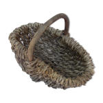 Panier a anse en raffia tresse