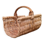 Panier  bches en osier 1970