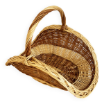 Panier  buches en rotin