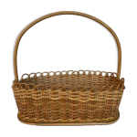 Panier corbeille osier vintage