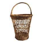 Panier haut vintage en osier