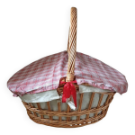 Panier  pique - nique ancien
