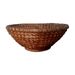 Panier rond vas en paille