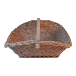 Panier xxl en osier blanchi