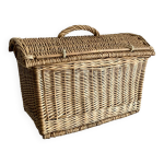 Panire en osier avec couvercle convexe