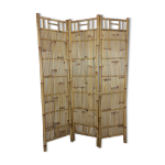 Paravent en bambou vintage 3 panneaux