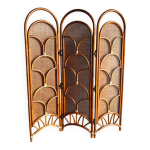 Paravent, cloison, paravent en rotin bambou vintage Paravent, cloison, paravent en rotin bambou vintage