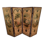 Paravent époque louis xvi huile sur toiles Paravent époque louis xvi huile sur toiles