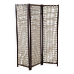 Paravent / sparateur de pice brutaliste en corde